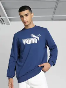 Puma Printed Cotton Crew-Neck Sweatshirt