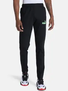 Puma Men Logo Mid-Rise Slim Fit Track Pants