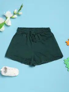 V-Mart Girls Solid Loop Knit Regular Fit Shorts