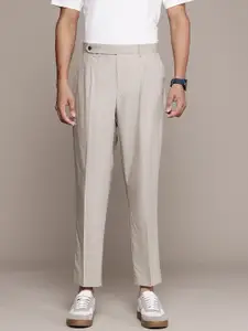 MANGO MAN Slim Fit Pleated Trousers