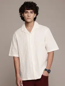 MANGO MAN Textured Casual Shirt