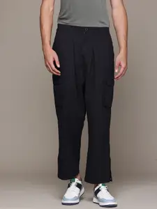 The Roadster Lifestyle Co. Men Loose Fit Pure Cotton Cargos