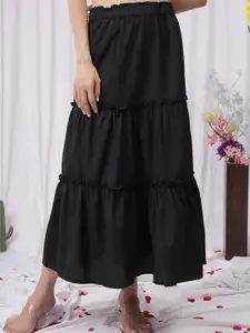 NEUDIS Pure Cotton Flared Maxi Skirts