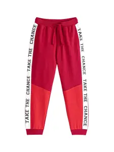 Honeyhap Boys Colourblocked Mid-Rise Bio Finish Joggers