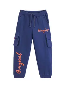 Honeyhap Boys Printed Pure Cotton Joggers