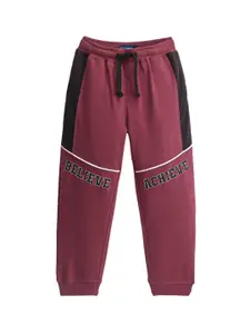 Honeyhap Boys Printed Pure Cotton Regular Fit Joggers