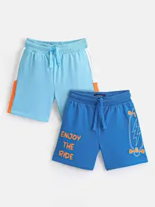 Honeyhap pack Of 2 Boys Cotton Printed Outdoor Shorts