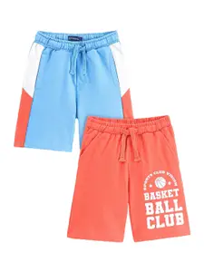 Honeyhap Premium Pack Of 2 Boys Printed Pure Cotton Shorts