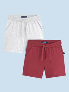 Honeyhap Pack Of 2 Boys Solid Regular Fit Outdoor Shorts
