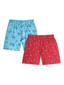 Honeyhap Boys Printed Regular Fit Shorts