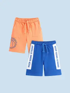 Honeyhap Premium Pack Of 2 Boys Printed Pure Cotton Shorts