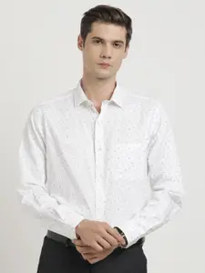 Turtle Men Classic Slim Fit Opaque Printed Casual Shirt