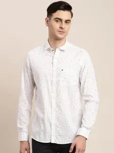 Turtle Men Relaxed Slim Fit Opaque Printed Casual Shirt