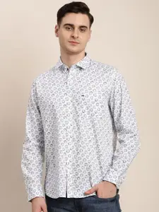 Turtle Men Relaxed Slim Fit Floral Opaque Printed Casual Shirt