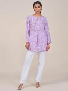 Global Desi Floral Print Top