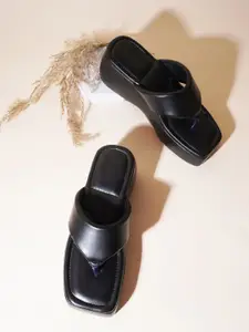 Try Me Womens Open Toe Flatform Sandal Heel