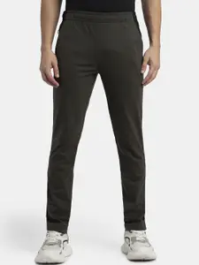 Jockey Combed Cotton Rich Slim Fit Trackpant with Zipper Media Pocket-AM75