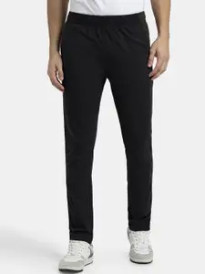 Jockey Combed Cotton Rich Slim Fit Trackpant with Zipper Media Pocket-AM75