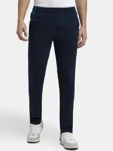 Jockey Combed Cotton Rich Slim Fit Trackpant with Zipper Media Pocket-AM75