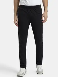 Jockey Combed Cotton Rich Slim Fit Trackpant with Zipper Media Pocket-AM75