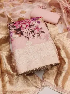 KIMISHA Floral Printed Unstitched Dress Material