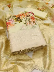 KIMISHA Floral Printed Unstitched Dress Material