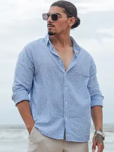 Powerlook Men Micro Checks Checked Casual Shirt