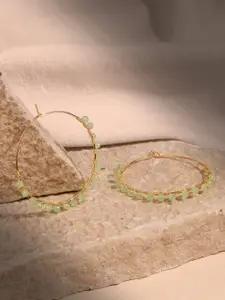 Accessorize Gold Plated Circular Hoop Earrings