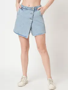 Kraus Jeans Women Pure Cotton Mini Skorts