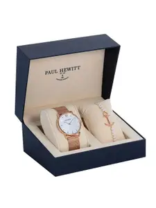 PAUL HEWITT Women Dial & Stainless Steel Bracelet Style Straps Analogue Watch PH-PM-37