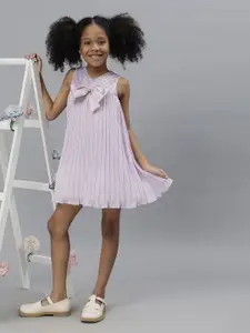 One Friday Girls Sequinned Pleated A-Line Dress