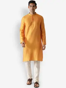 KISAH Mandarin Collar Regular Kurta with Pyjamas