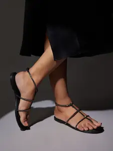 CAI Women Diamond Thread Flats