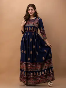 DRESSAR Ethnic Motifs Printed Maxi Ethnic Dress
