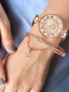 Sandy D Carter  Women Set Of 2 Watch & Jewellery Set