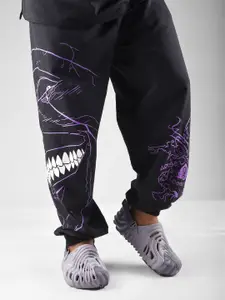 COMICSENSE Men Solo Leveling Anime Printed S Rank Baggy Fit Jogger Track Pant