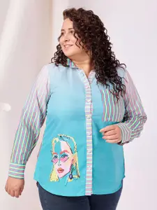 BAESD Women Abstract Printed Standard Opaque Casual Shirt