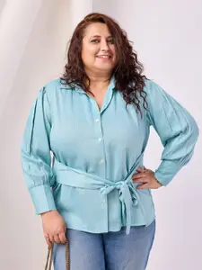 BAESD Women Standard Spread Collar Striped Casual Shirt