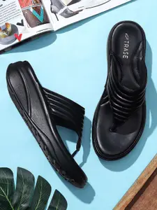 TRASE Synthetic Leather Comfort Heel Sandals