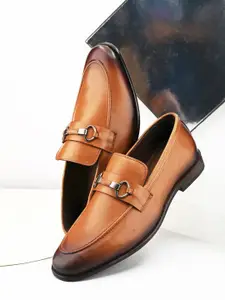 pelle albero Men Leather Formal Slip Ons