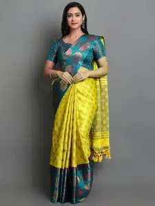 KALINI Woven Design Zari Ikat Saree