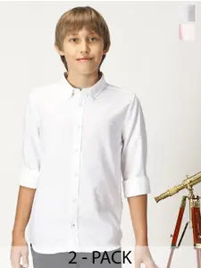 Nautica Boys Pack Of 2 Premium Opaque Cotton Casual Shirt