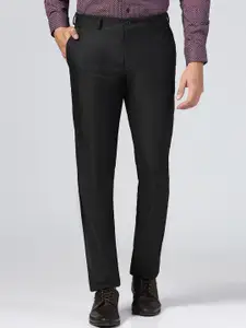 Blackberrys Men Solid Mid Rise Slim Fit Forrmal Trousers