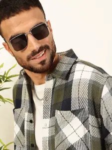 Thomas Scott Men Premium Tartan Checked Casual Shirt