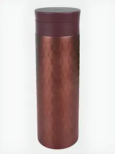 The Wallet Store Brown Double Wall Vacuum Stainless Steel Water Bottle 600 ml