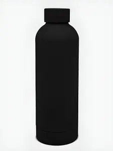 The Wallet Store Black Double Wall Vacuum Stainless Steel Water Bottle 600 ml