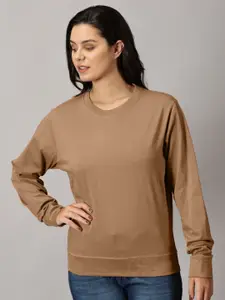 THE HOLLANDER Women Solid Full Sleeve T-shirt