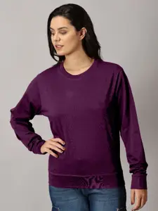 THE HOLLANDER Women Solid Full Sleeve T-shirt