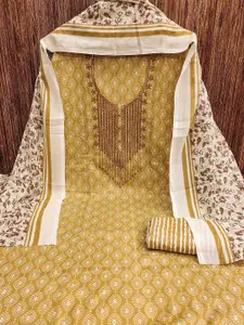 MANVAA Floral Embellished Sequinned Unstitched Dress Material