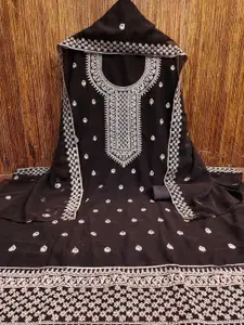 MANVAA Ethnic Motifs Embroidered Unstitched Dress Material